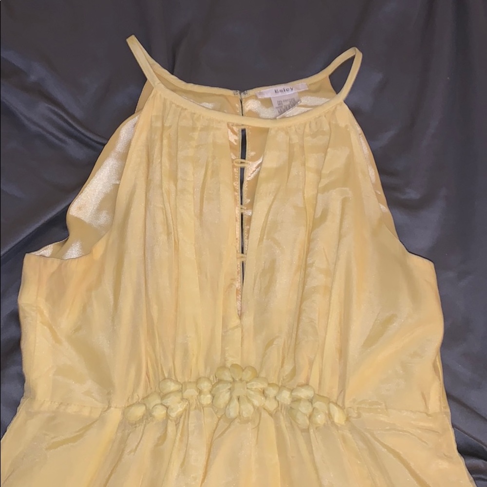Esley yellow summer dress